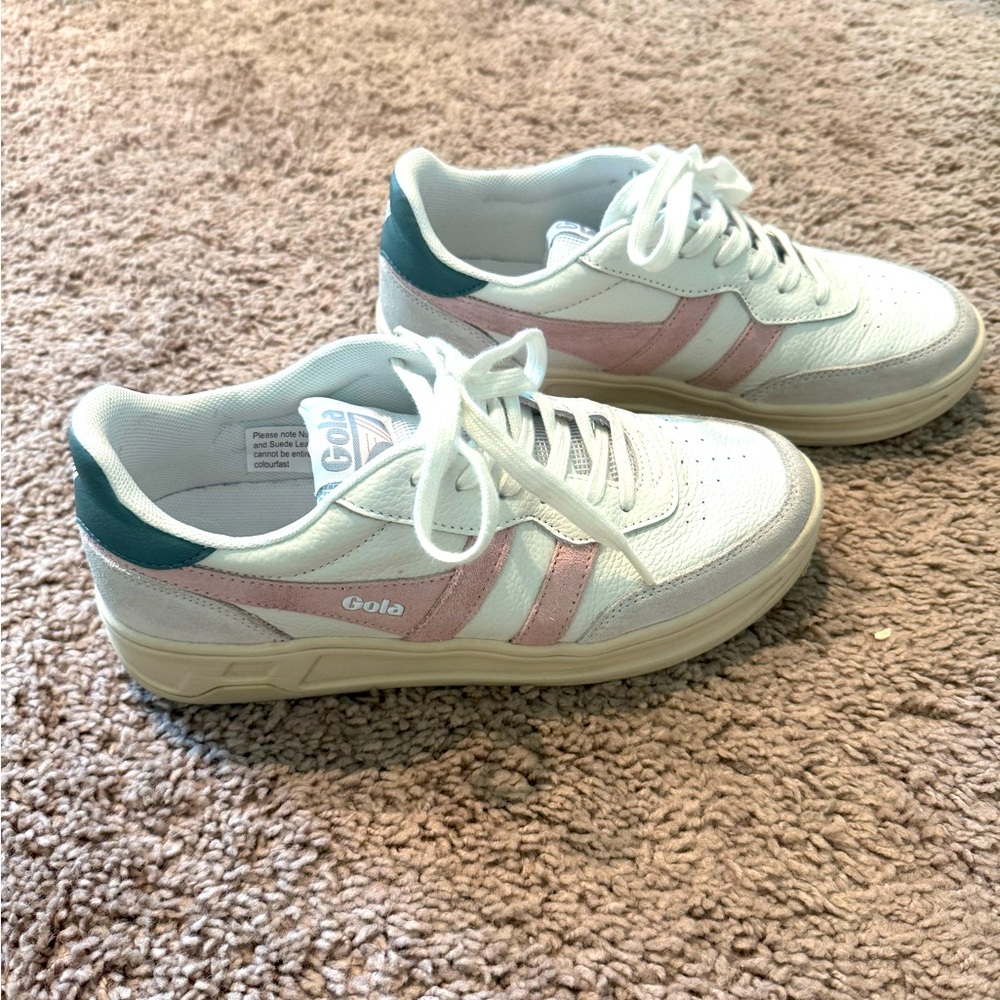 Gola Women’s Topspin Sneakers White/Chalk Pink/Slate size 8